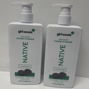 Lot 2 Native Girl Scouts Conditioner Thin Mints 16.5 oz NEW Volumizing Limited